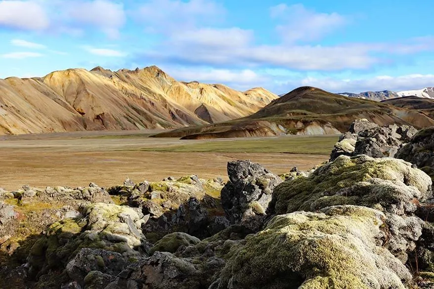Iceland itinerary for one week - Landmannalaugar in the Icelandic highlands