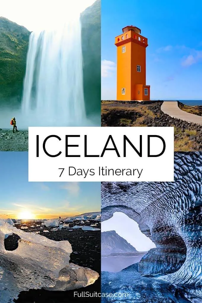 Iceland seven days itinerary for a self drive road trip by car