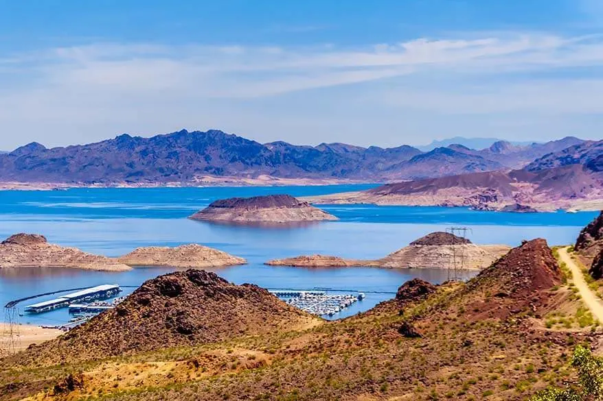 Lake Mead is a popular place to visit near Las Vegas