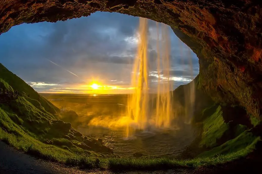 Seljalandsfoss is one of the main Iceland south coast attractions