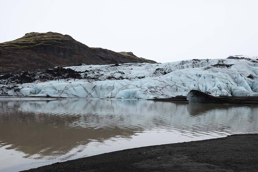 Solheimajokull glacier in Iceland