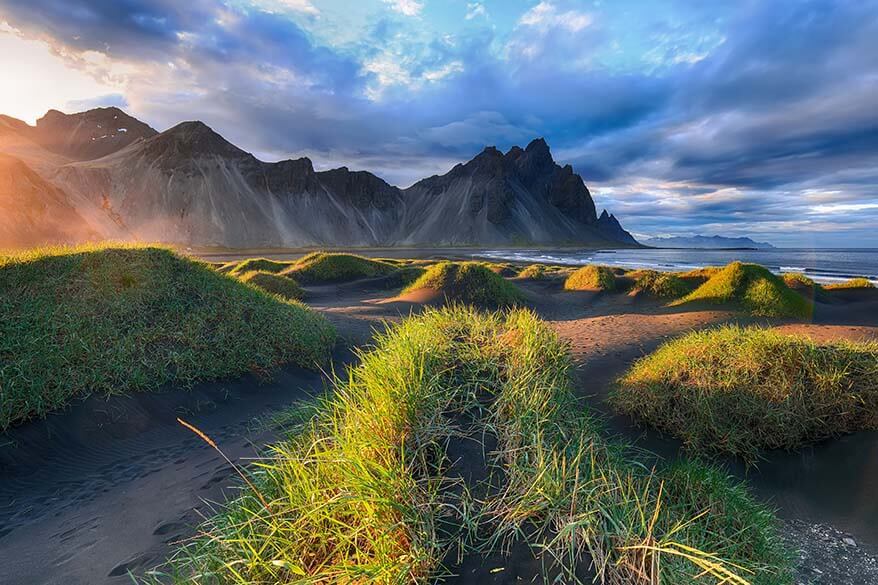 Vestrahorn mountain at Stokksnes in Iceland