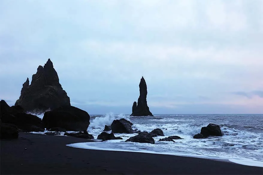 Vik black sand beach in Iceland