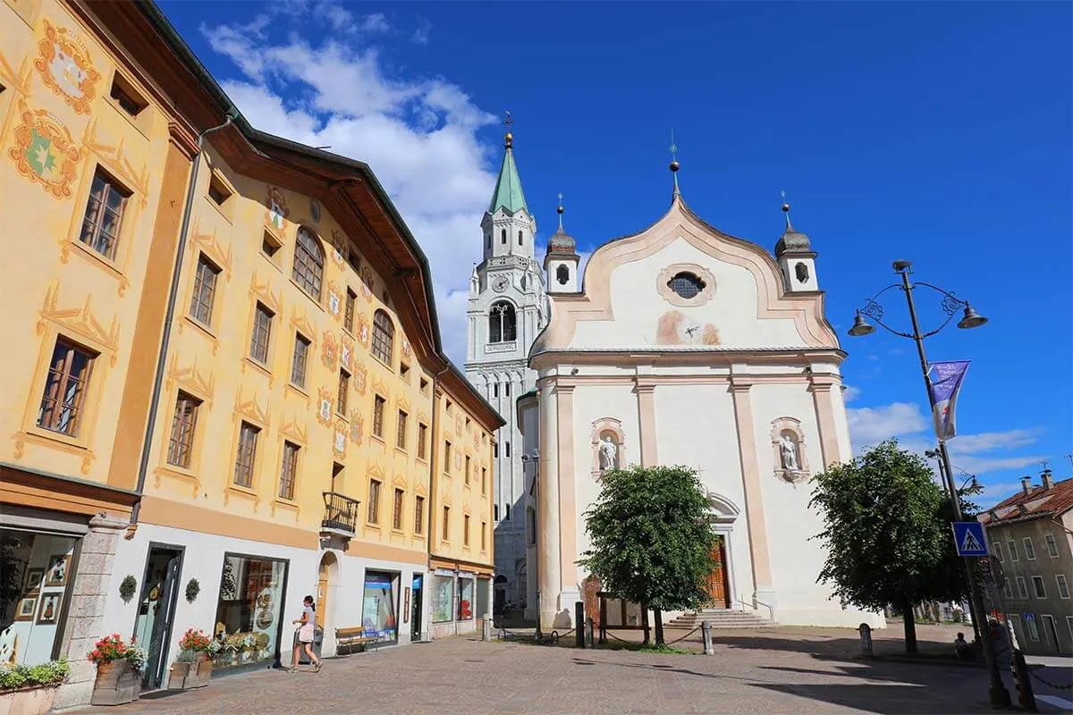 Cortina d'Ampezzo is one of the nicest towns in the Dolomites Italy