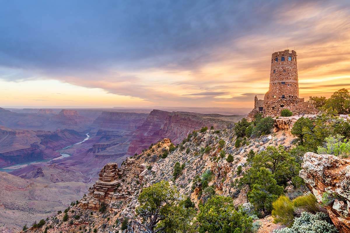 Desert View Watchtower at the Grand Canyon