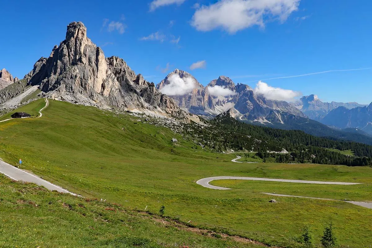 Giau Pass in the Dolomites Italy