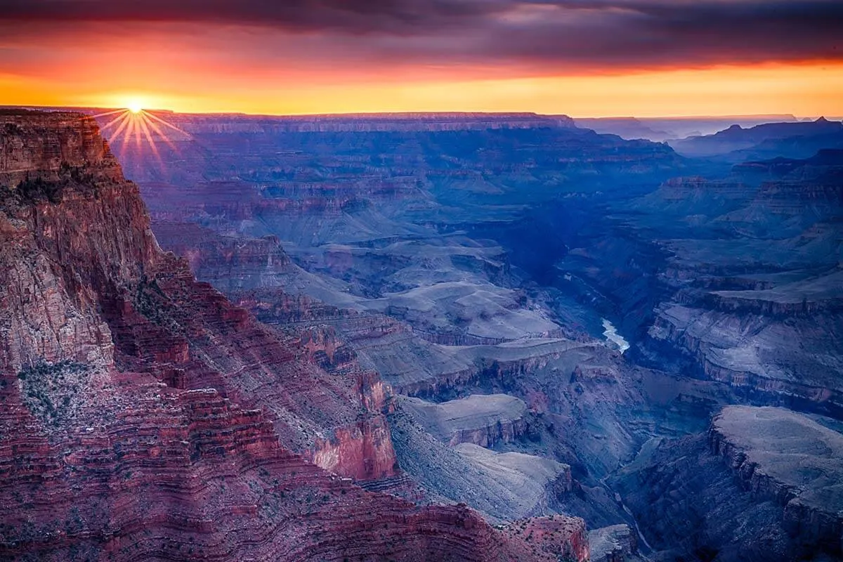 Grand Canyon sunset at Lipan Point