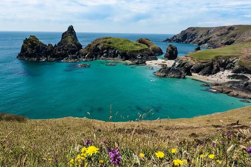 Kynance Cove is one of the most beautiful places in Cornwall UK