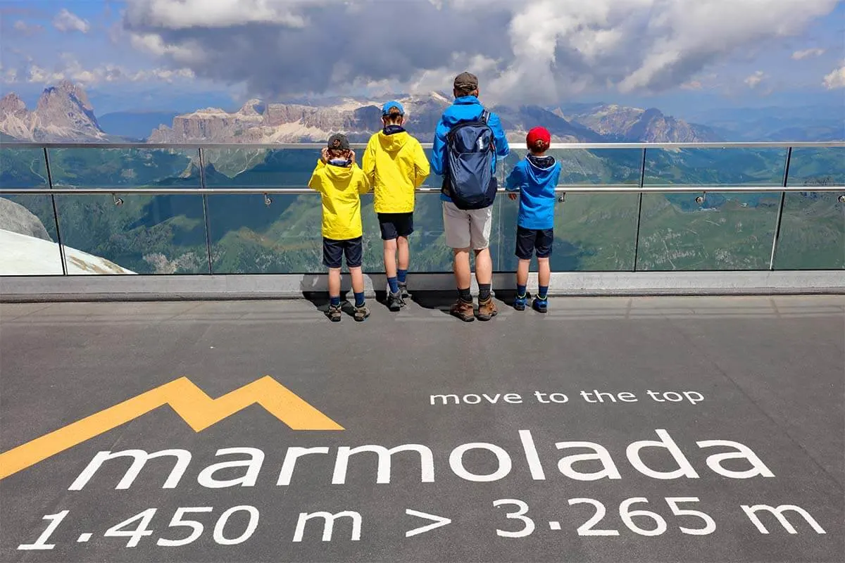 Marmolada is one of the must see places in the Dolomites Italy