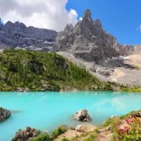 Most beautiful lakes in the Dolomites Italy