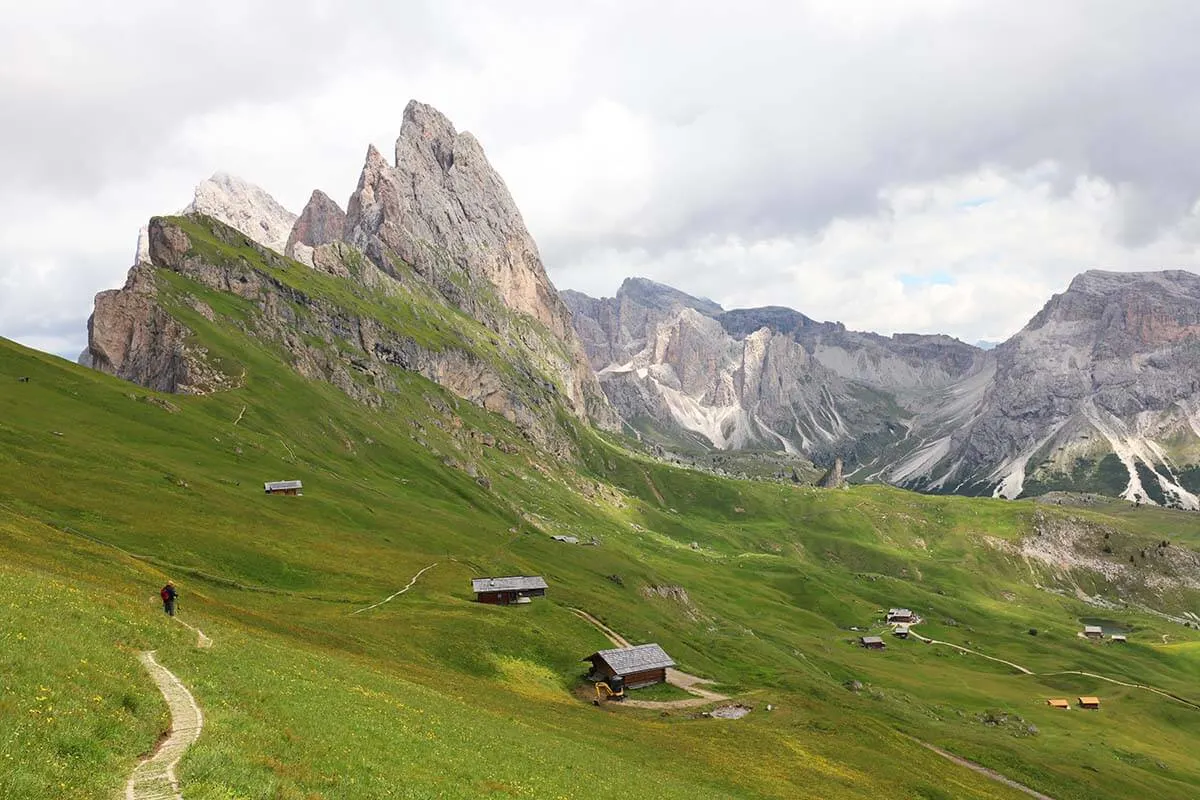 Seceda in Val Gardena is one of the most beautiful places in the Italian Dolomites