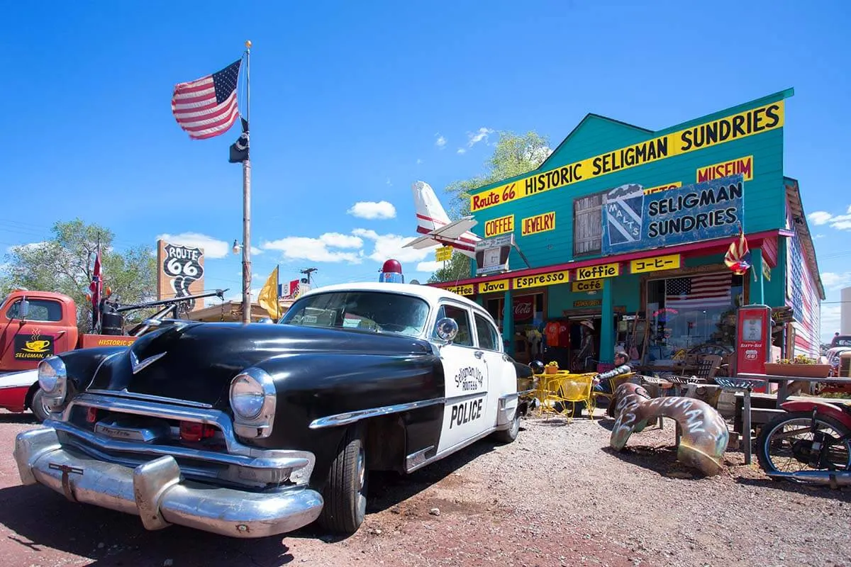 Seligman on Route 66 in Arizona