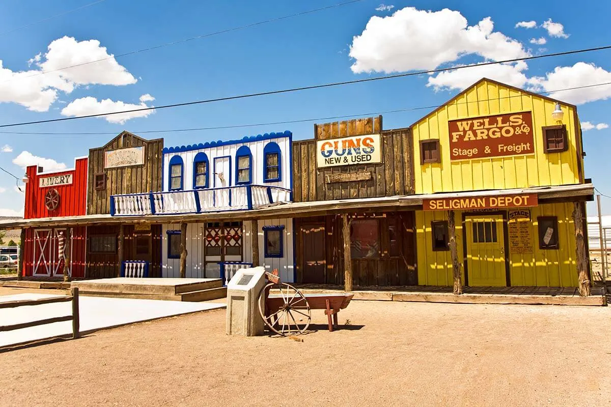 Seligman town along Route 66 in Arizona USA