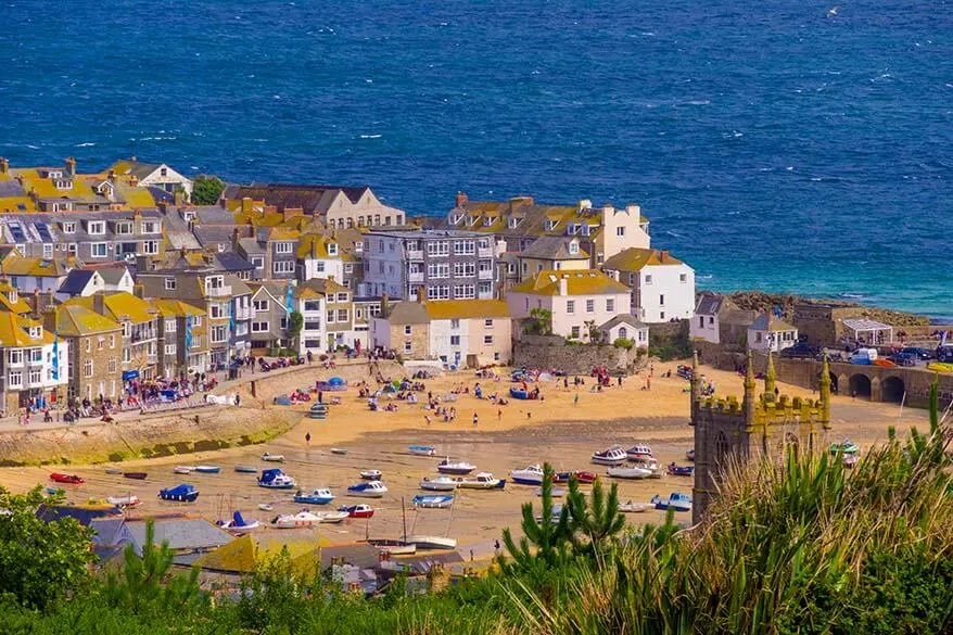 St Ives town in Cornwall