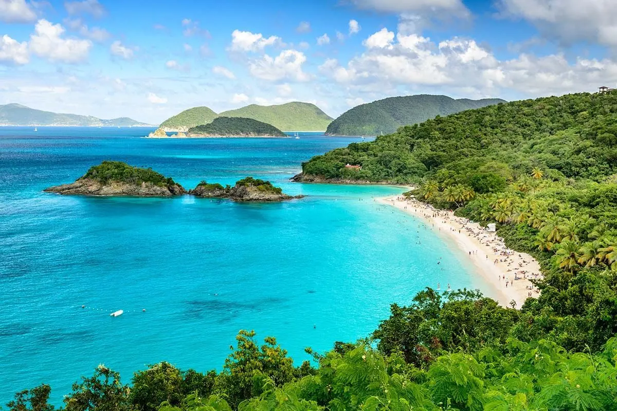 Trunk Bay in Saint John US Virgin Islands