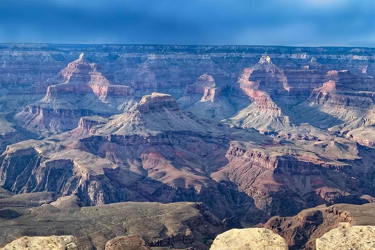 views near Yavapai Point in Grand Canyon