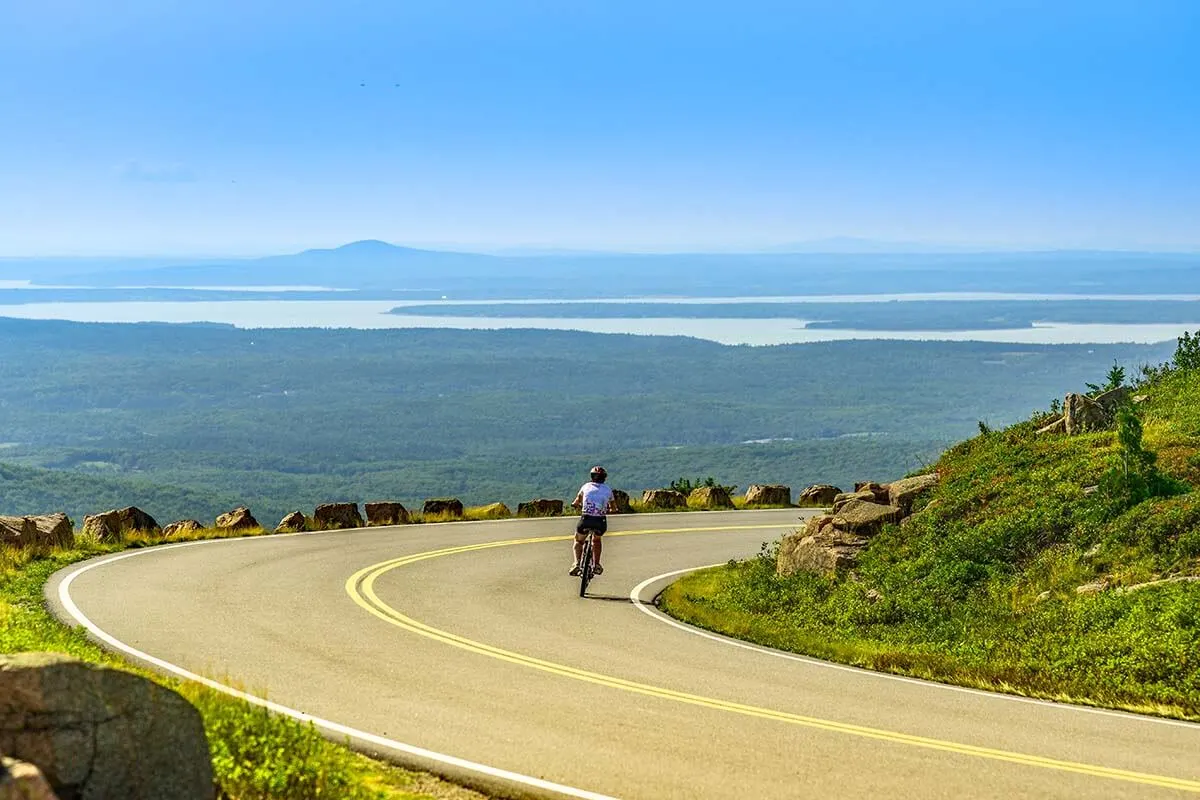 Cadillac Mountain Summit Road in Acadia National Park