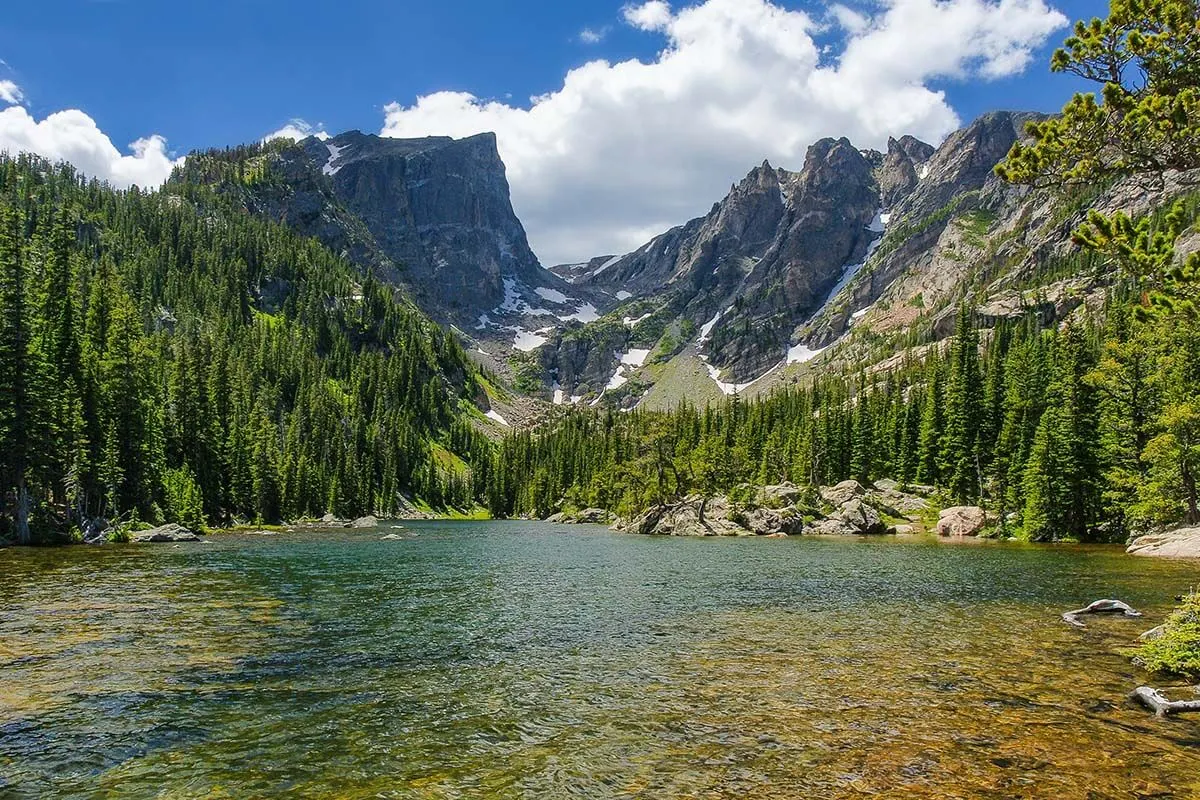 Dream Lake in Rocky Mountain National Park, Colorado USA