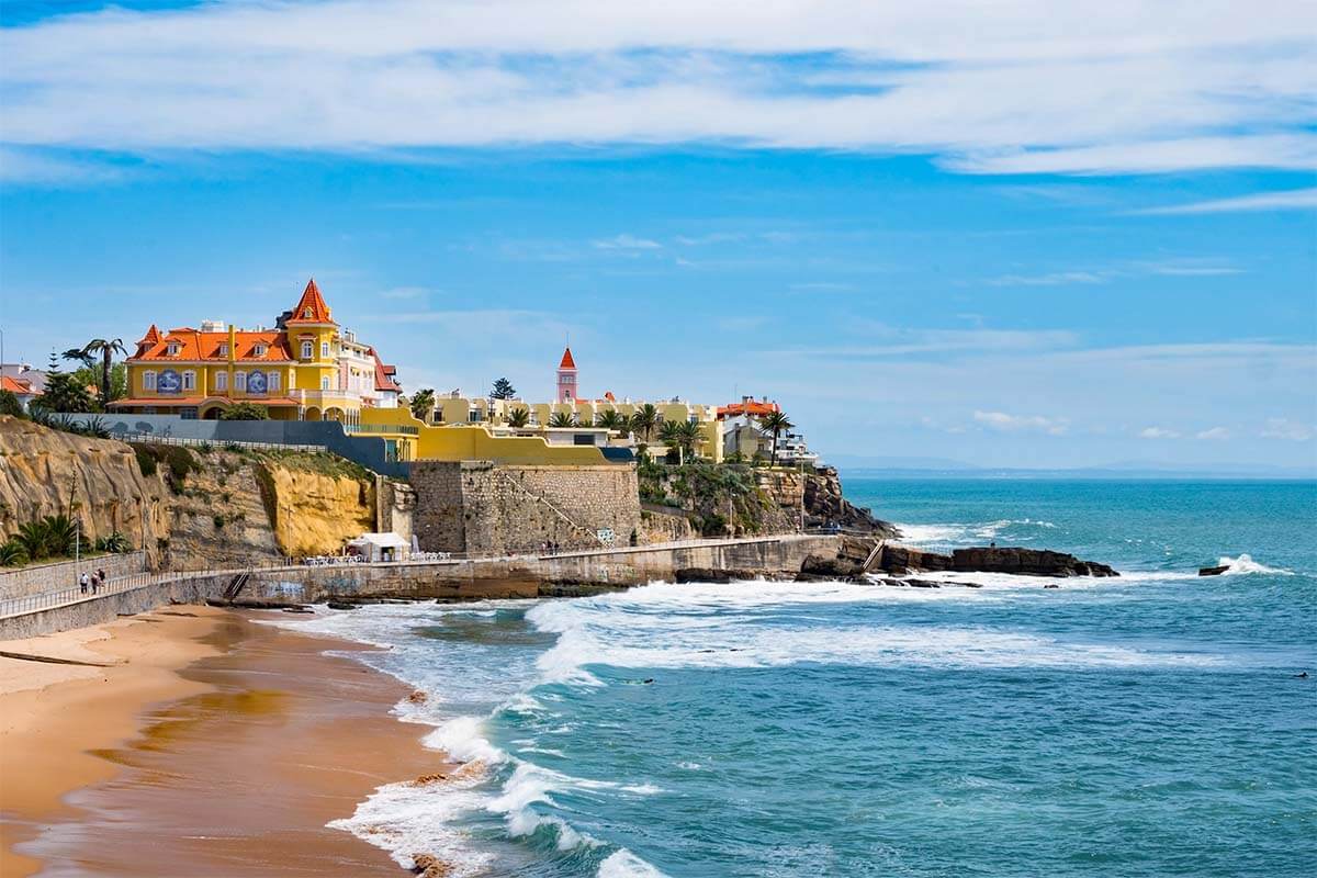 Estoril coastline near Cascais Portugal