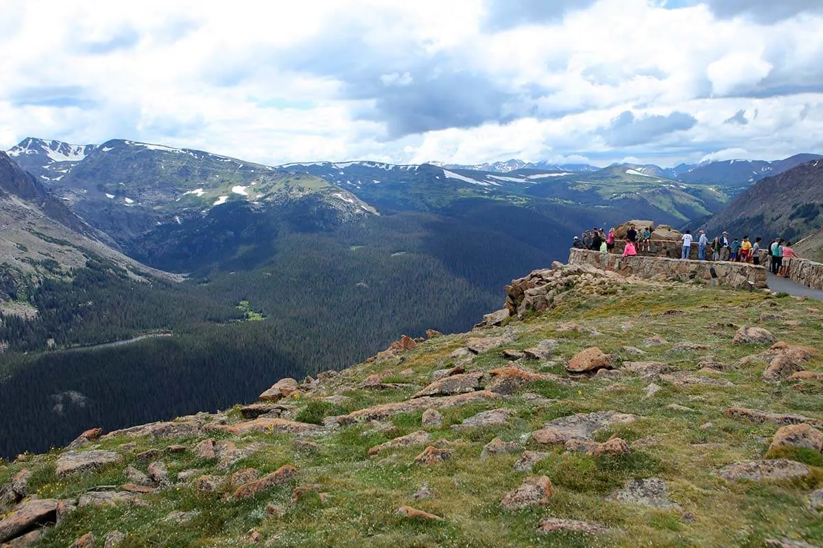 Forest Canyon Overlook at Trail Ridge Road in RMNP Colorado