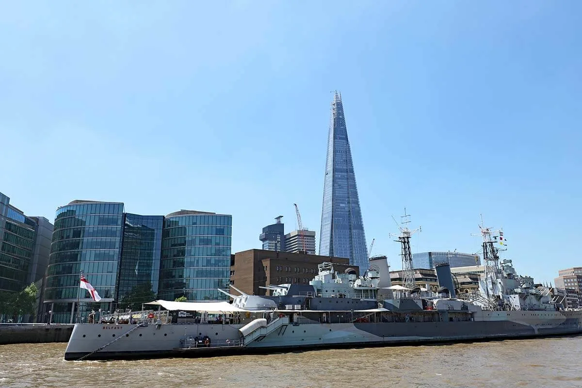 HMS Belfast and the Shard