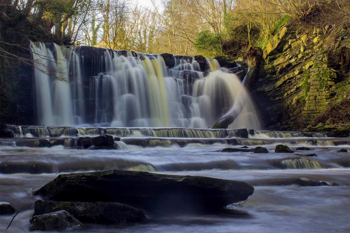 Holden Waterfall in the Forest of Bowland UK