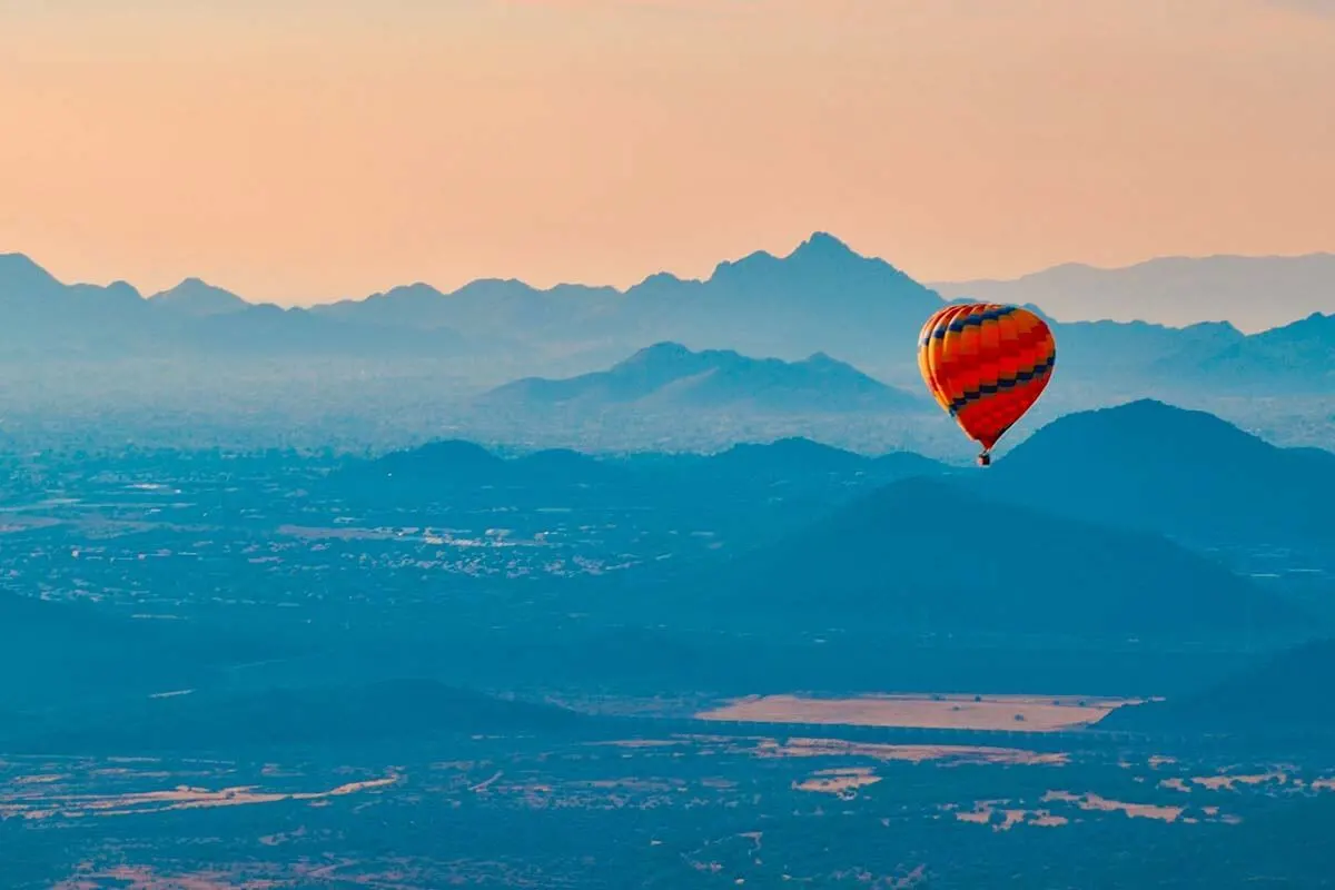 Hot air balloon ride in Phoenix Arizona