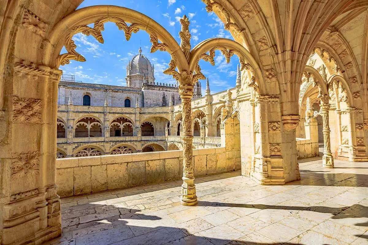 Interior of Jeronimos Monastery in Lisbon