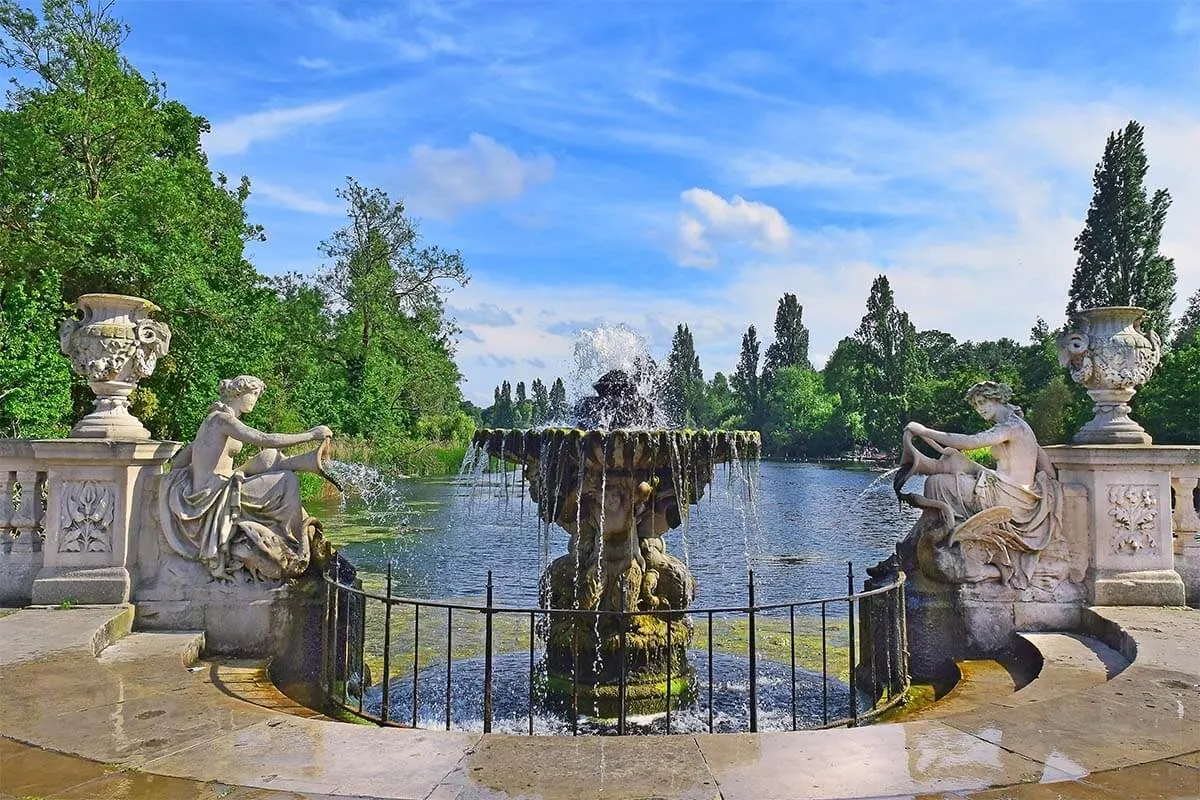 Italian Gardens in Hyde Park in London