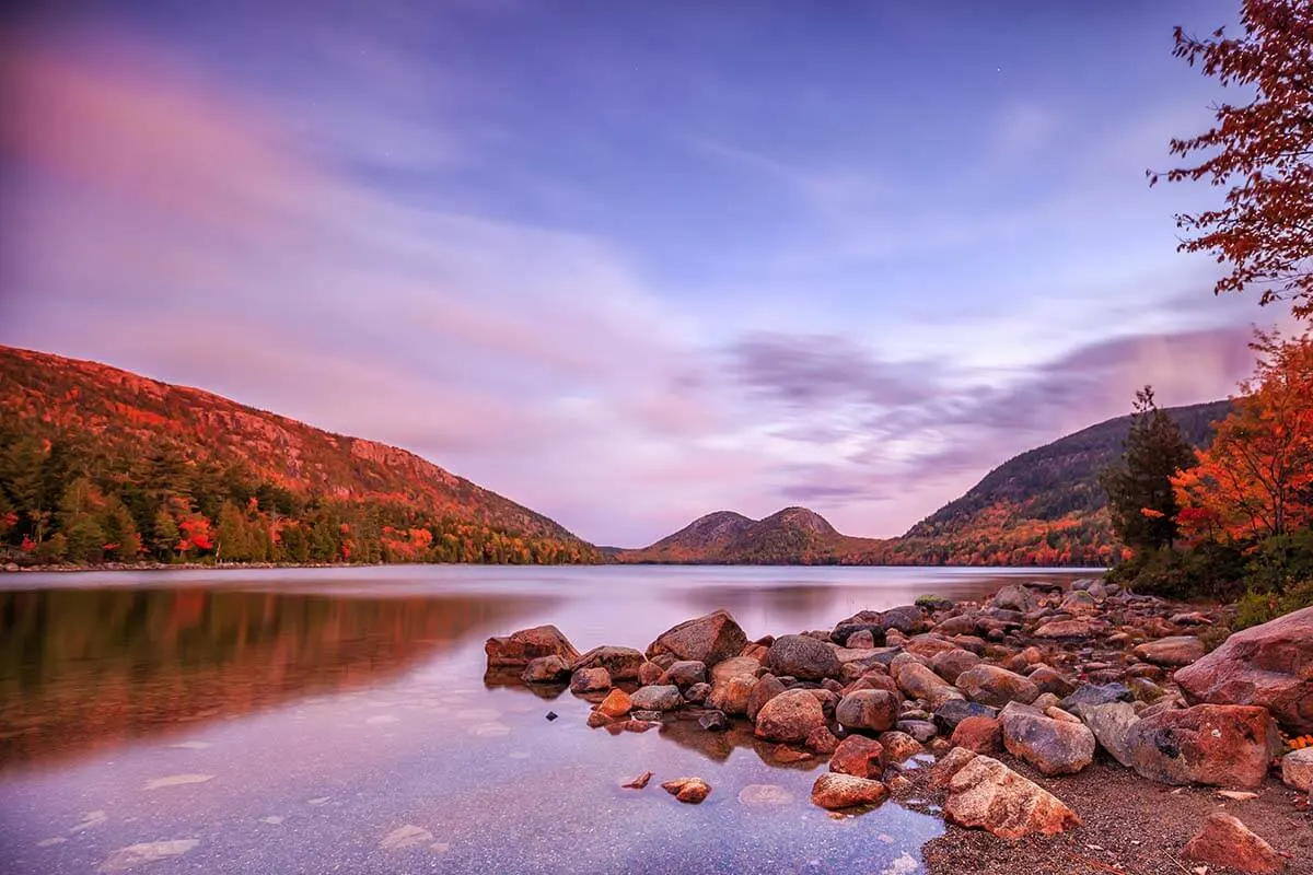 Jordan Pond in Acadia National Park USA