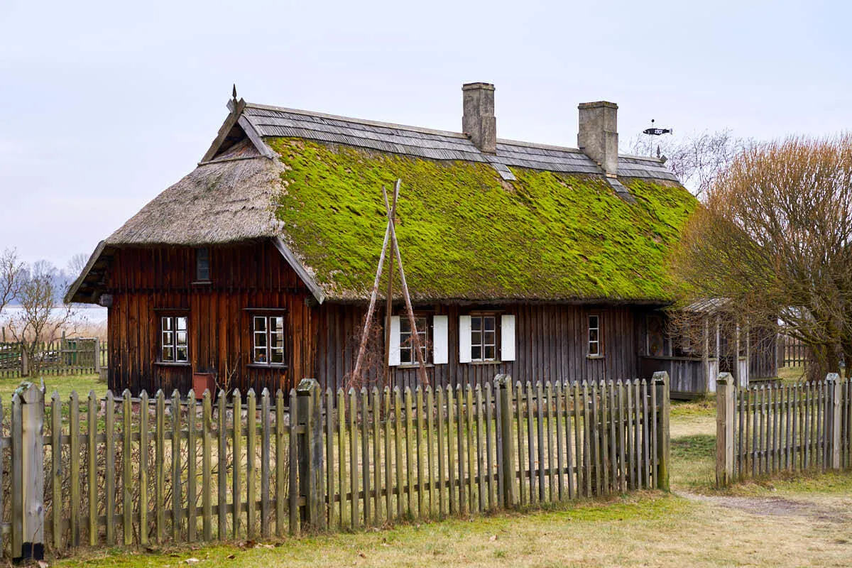 Traditional buildings at the Ethnographic Open-Air Museum of Latvia