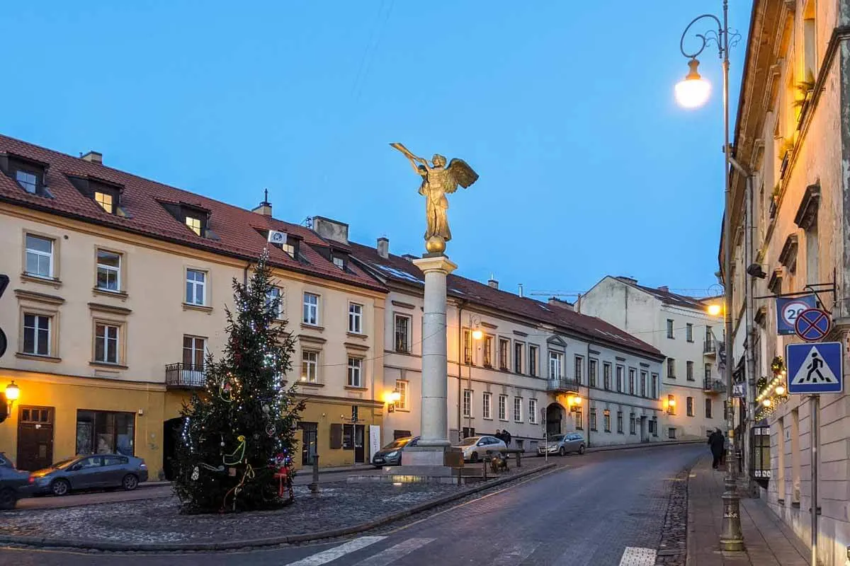 Uzupis Angel in Vilnius Lithuania