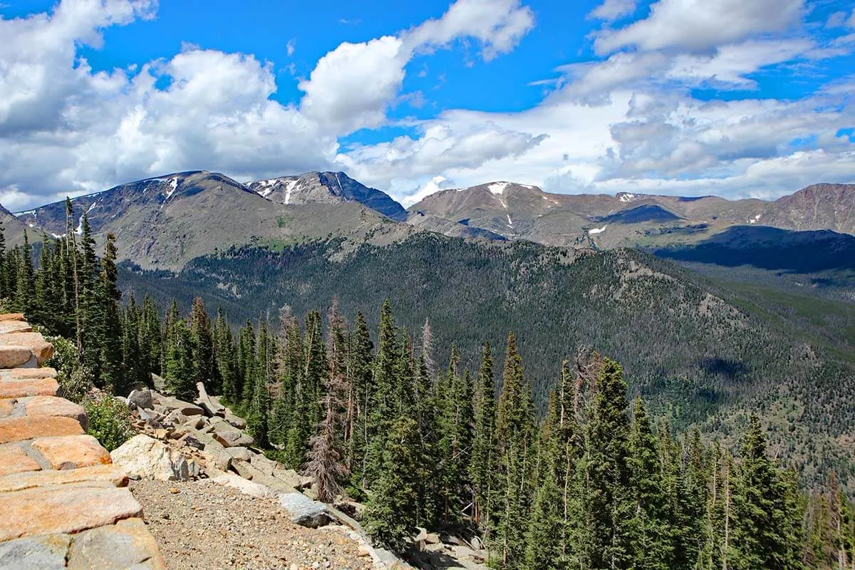 Many Parks Curve Overlook in Rocky Mountain National Park USA