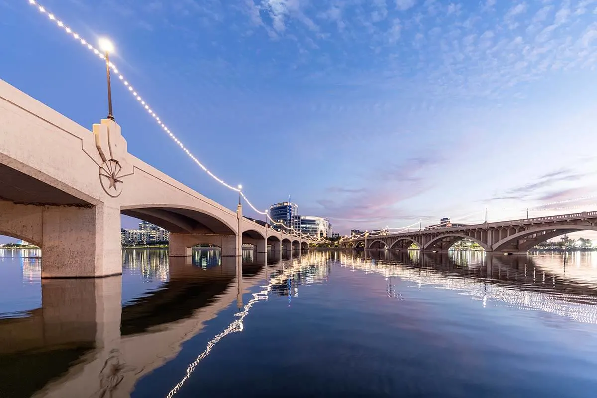 Mill Avenue bridges in Tempe Arizona