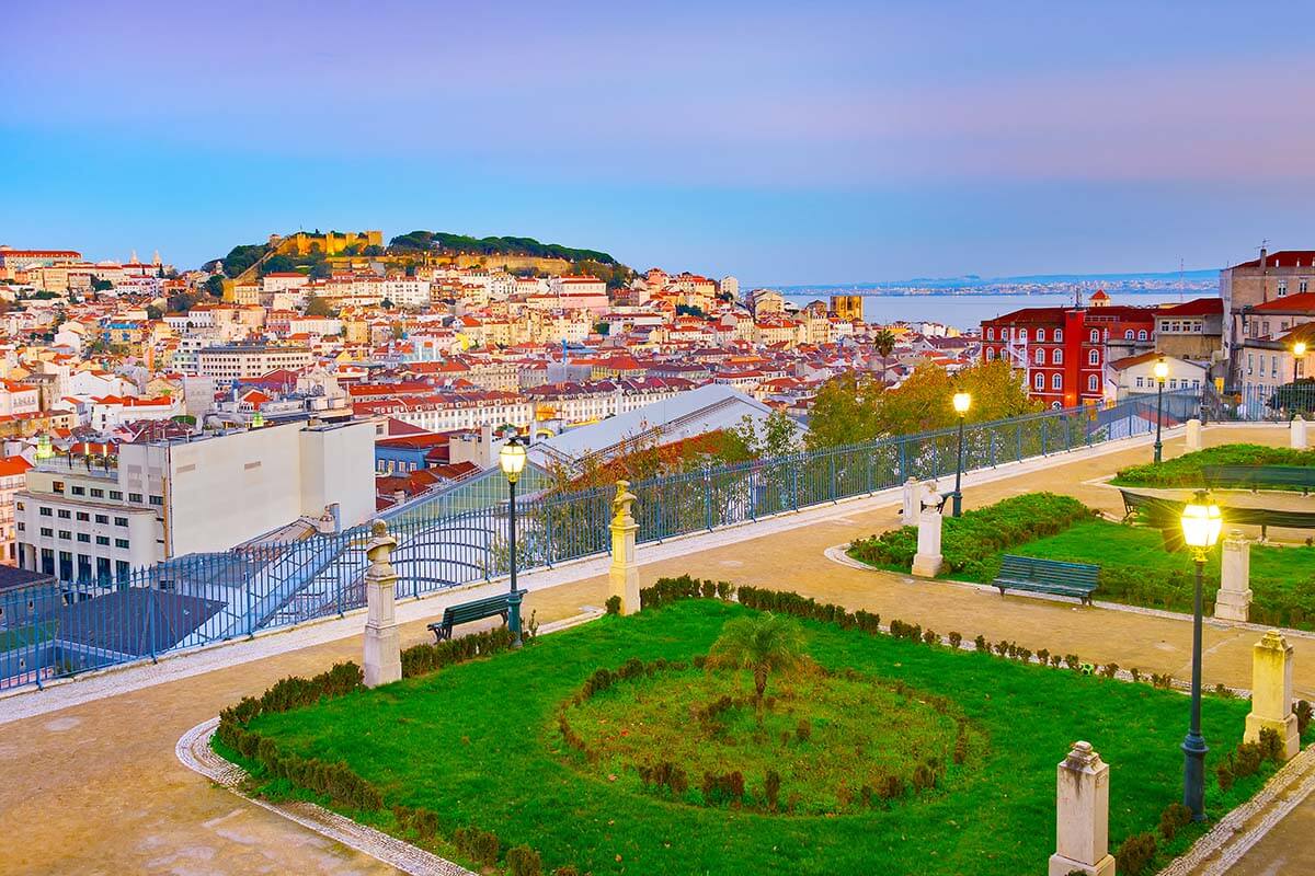 Miradouro Sao Pedro de Alcantara in Lisbon