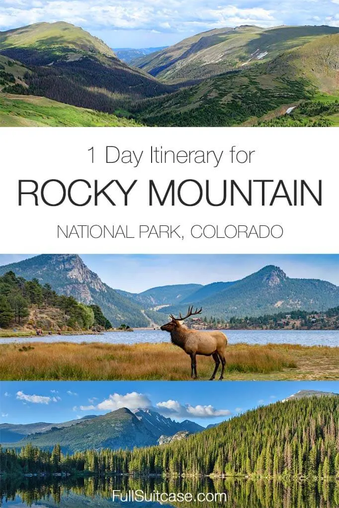 One day itinerary Rocky Mountain National Park Colorado USA
