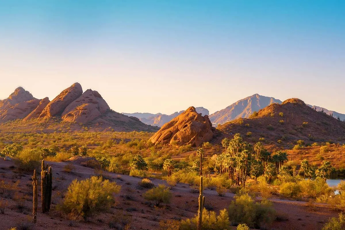 Papago Park in Phoenix and Tempe Arizona