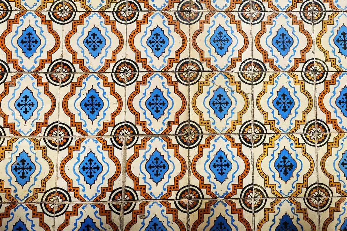 Portuguese azulejo tiles in Lisbon