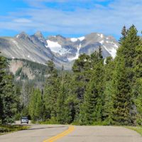 Road from Denver to Rocky Mountain National Park