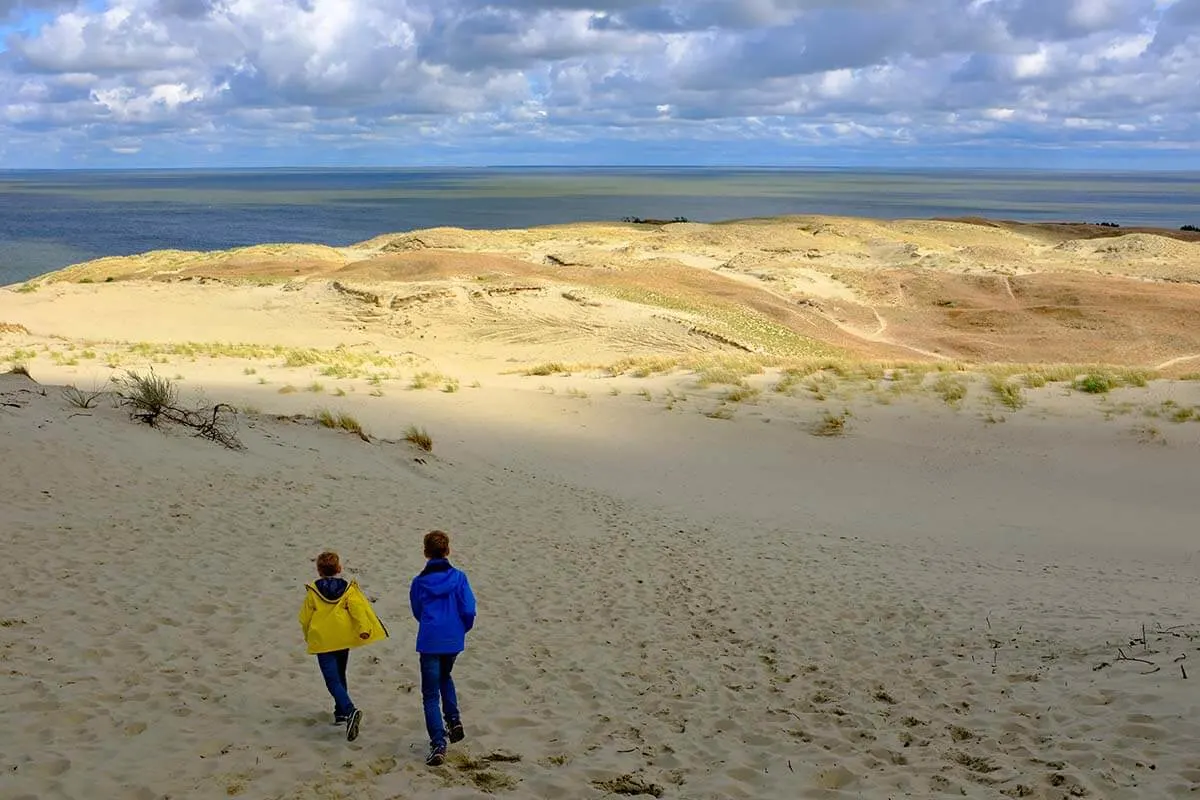 Sand dunes in Nida Lithuania