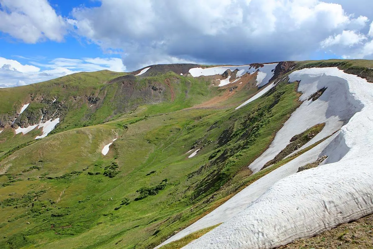 Scenery near Alpine Visitor Center in Rocky Mountain National Park Colorado USA