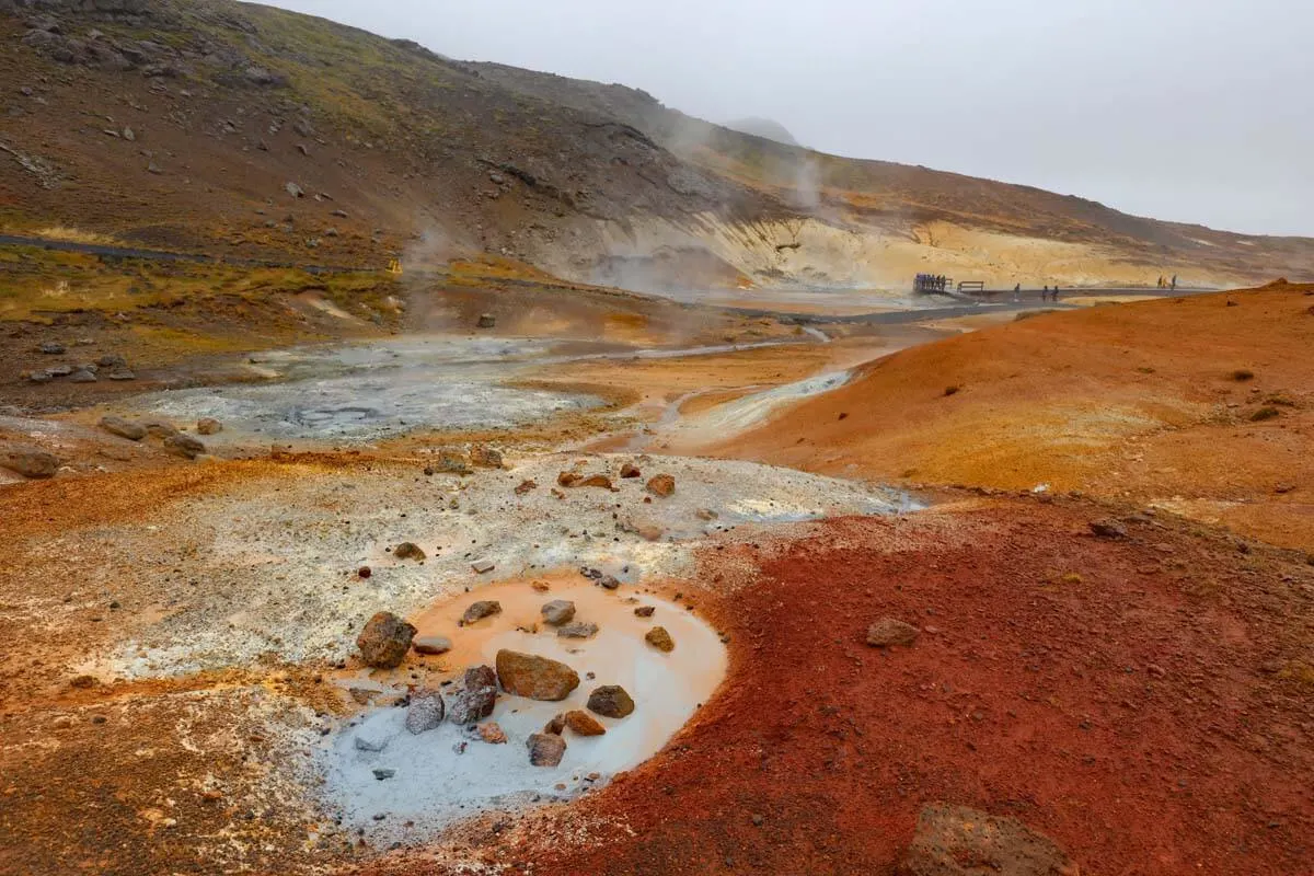 Seltun Geothermal Area in Reykjanes Iceland