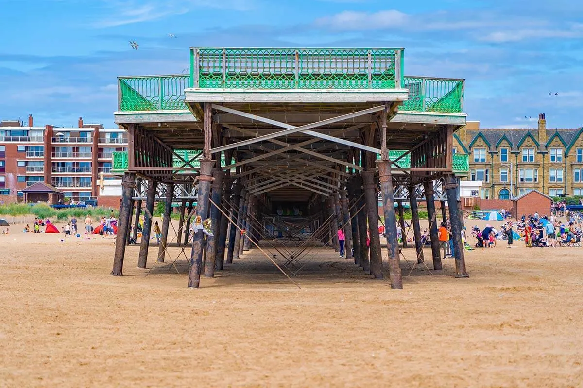 St Anne's Pier in Lytham St Anne's near Blackpool UK