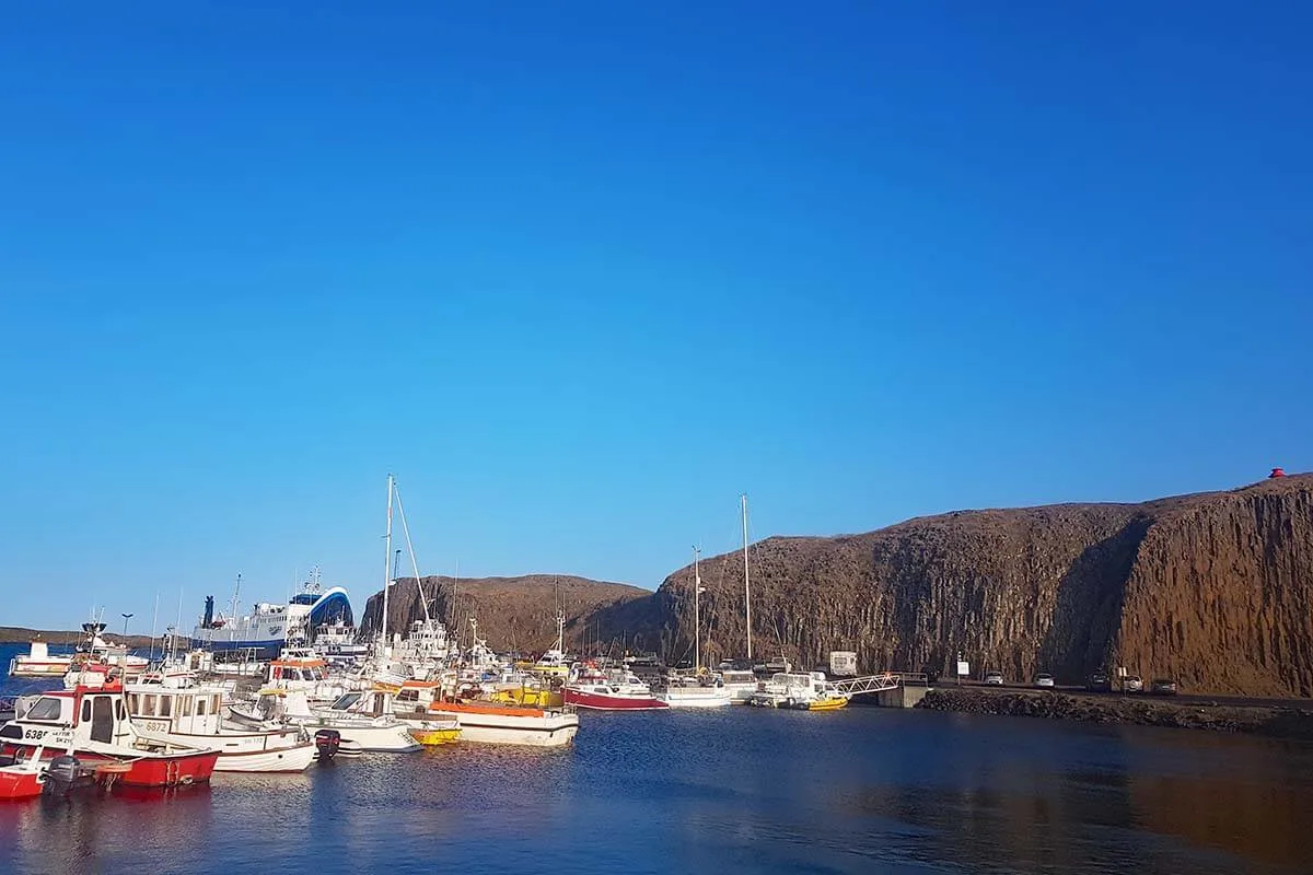 Stykkishólmur harbor Iceland