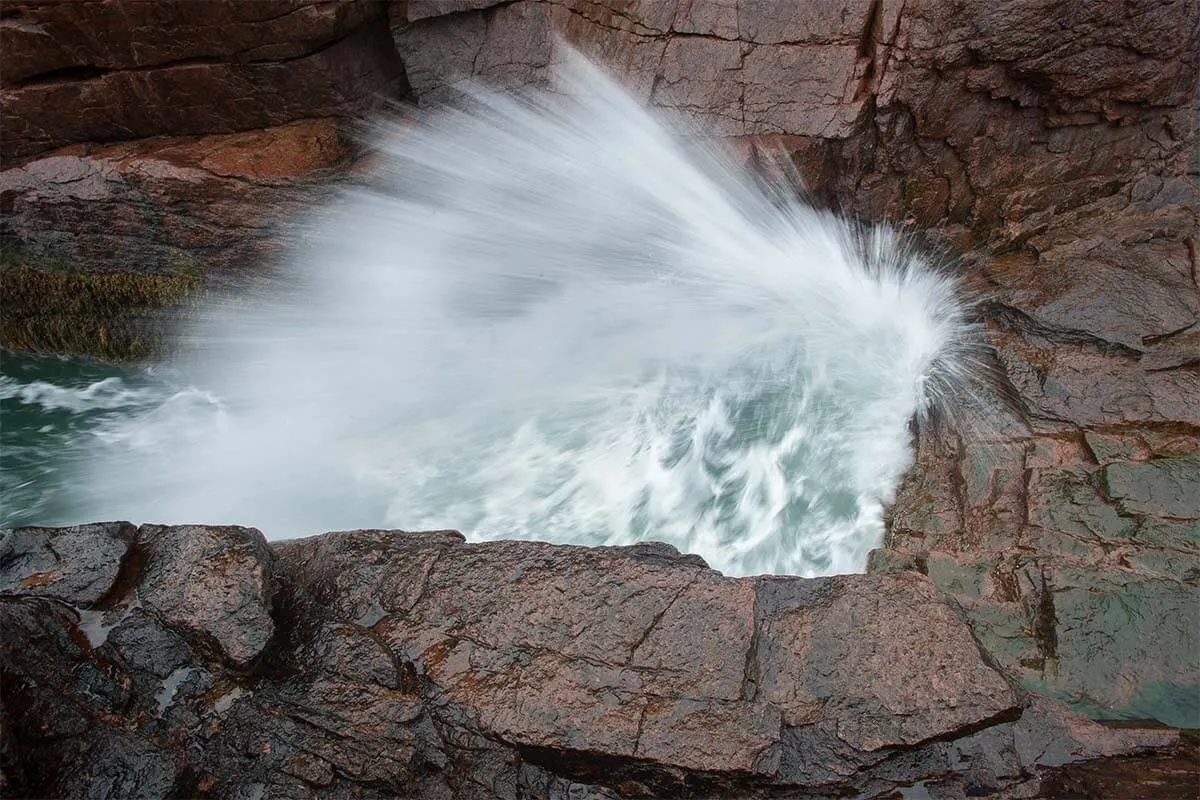 Thunder Hole in action - Acadia National Park