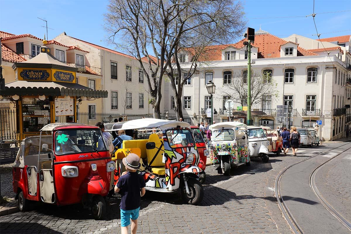 Tuk tuks in Lisbon