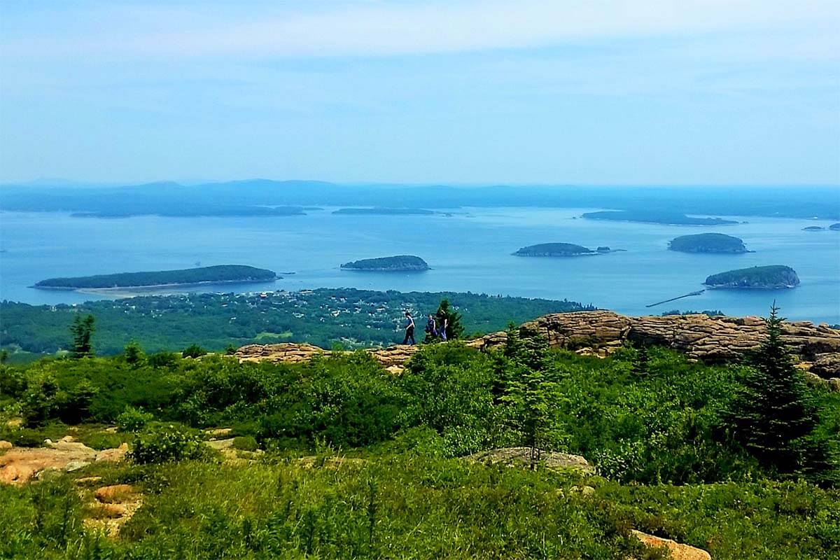 View from Cadillac Mountain Summit in Acadia National Park
