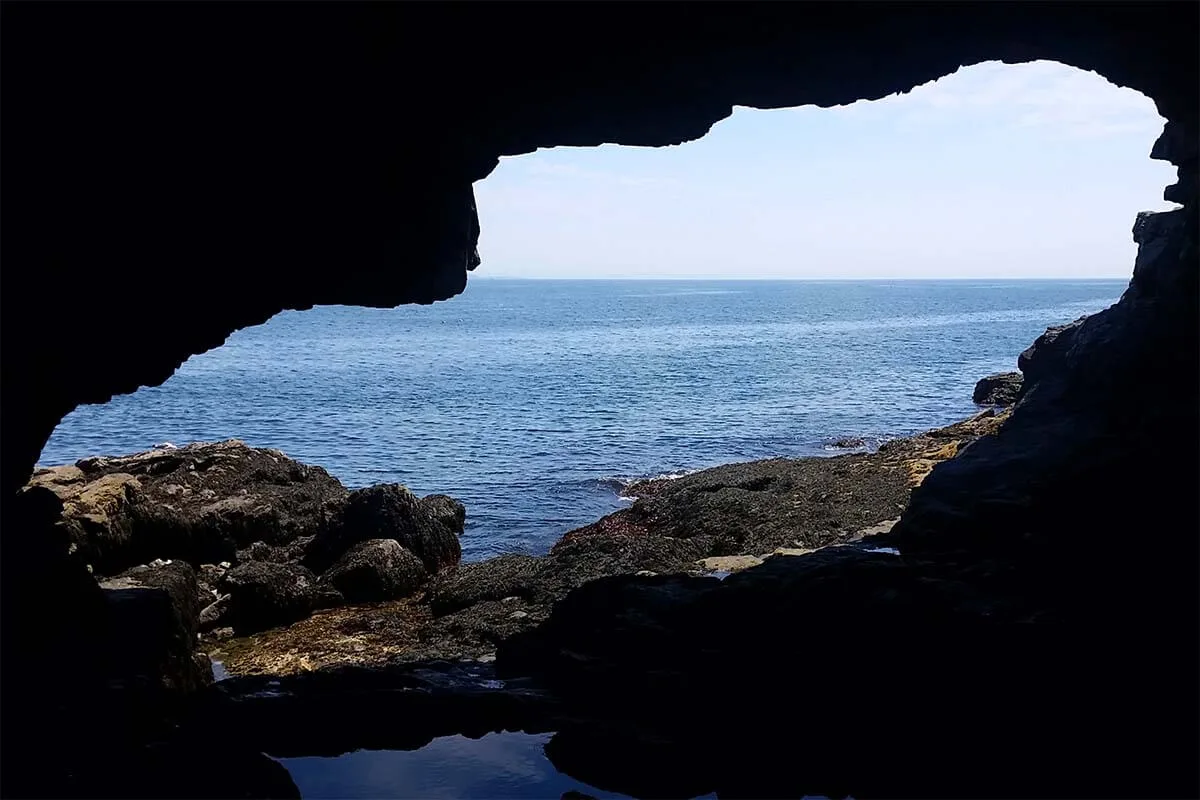 View from Inside Anemone Cave in Acadia National Park