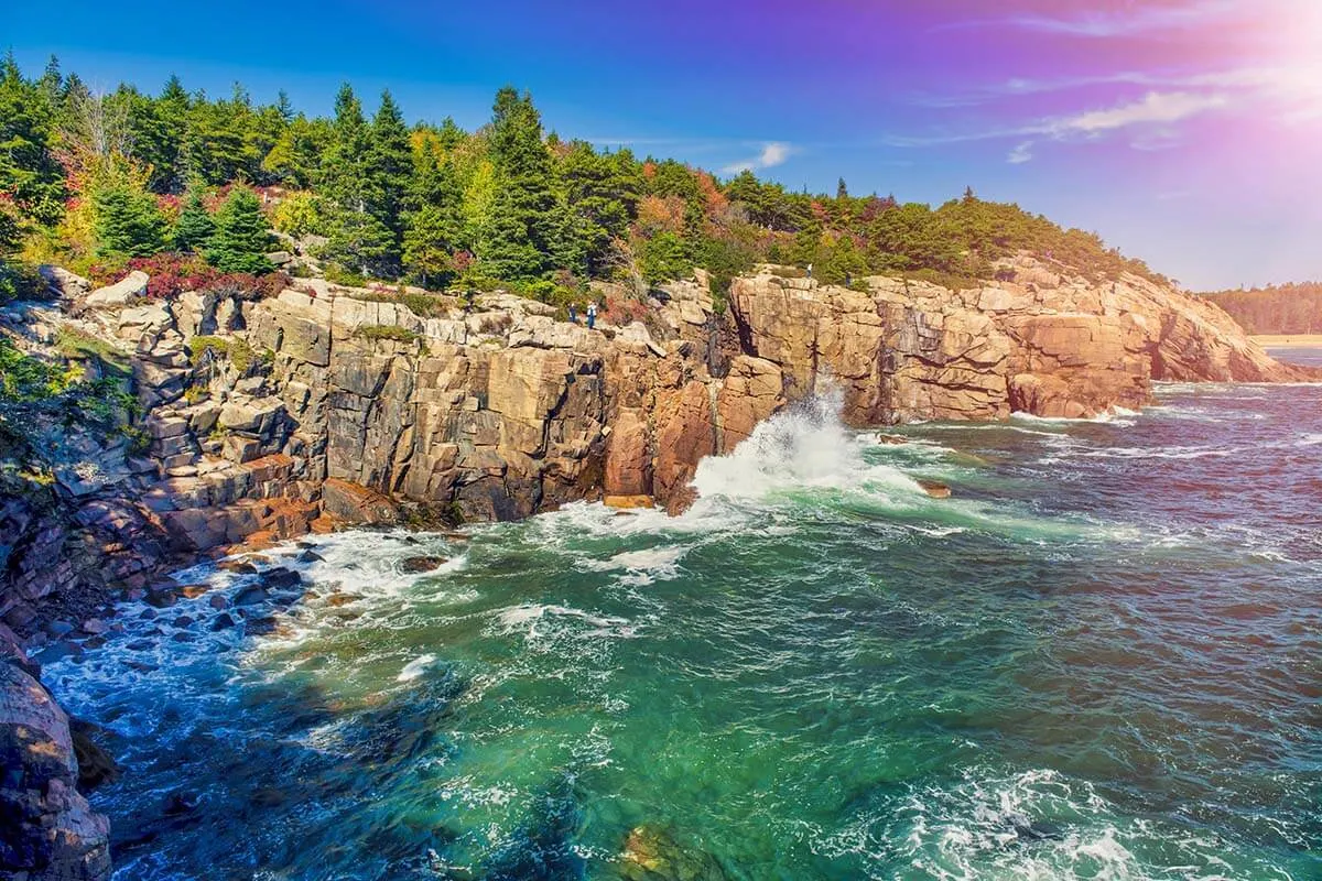 Beautiful coastlines of Acadia National Park