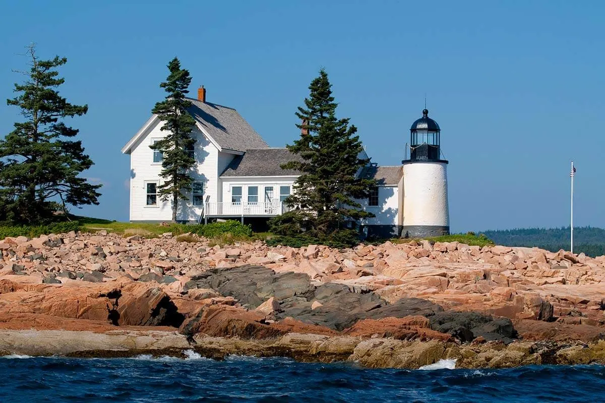 Winter Harbor Lighthouse in Acadia National Park